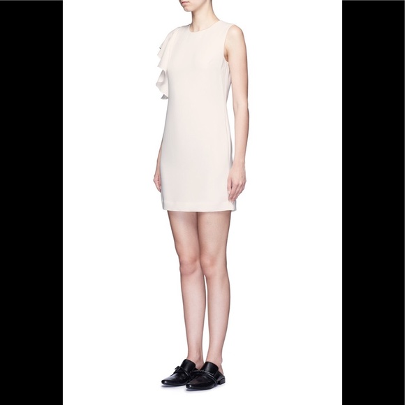 ELIZABETH AND JAMES Luca Ruffle Side Shift Dress Ivory 2 - Picture 11 of 14